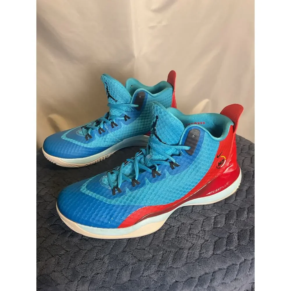 Nike Air Jordan Super.Fly 3 Blue Red Basketball Shoes Men’s Size 13 744802 460